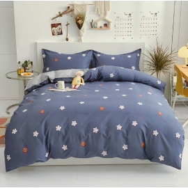 Custom Printed 100% Cotton Comforter Bedsheets and Pillow Cases Set 4 Bed Sheet