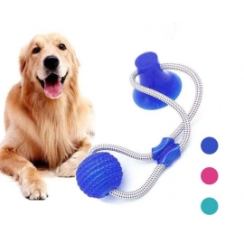 Dog Toys Pet Puppy Interactive Suction Cup Push TPR Ball Toys Molar Bite Toy Elastic Ropes Dog Tooth Cleaning Chewing Supplies